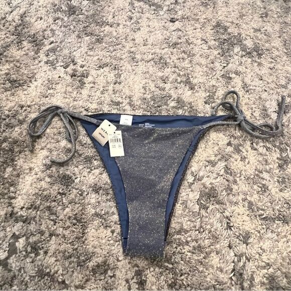 NWT Aerie Sparkle Cheekiest Tie Bikini Bottom size medium - Picture 13 of 13